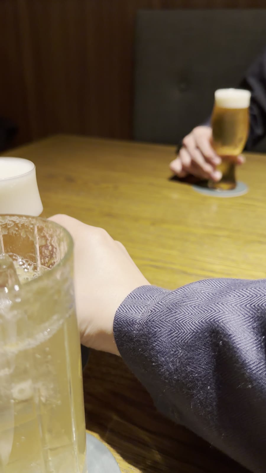 ふふ箱根夕食の乾杯